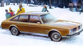 1978 Olds Aeroback art in snow scene