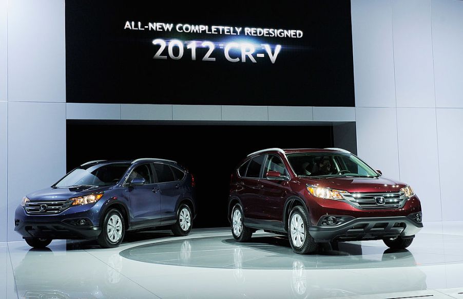 The new 2012 Honda CR-V is unveiled at the LA Auto Show