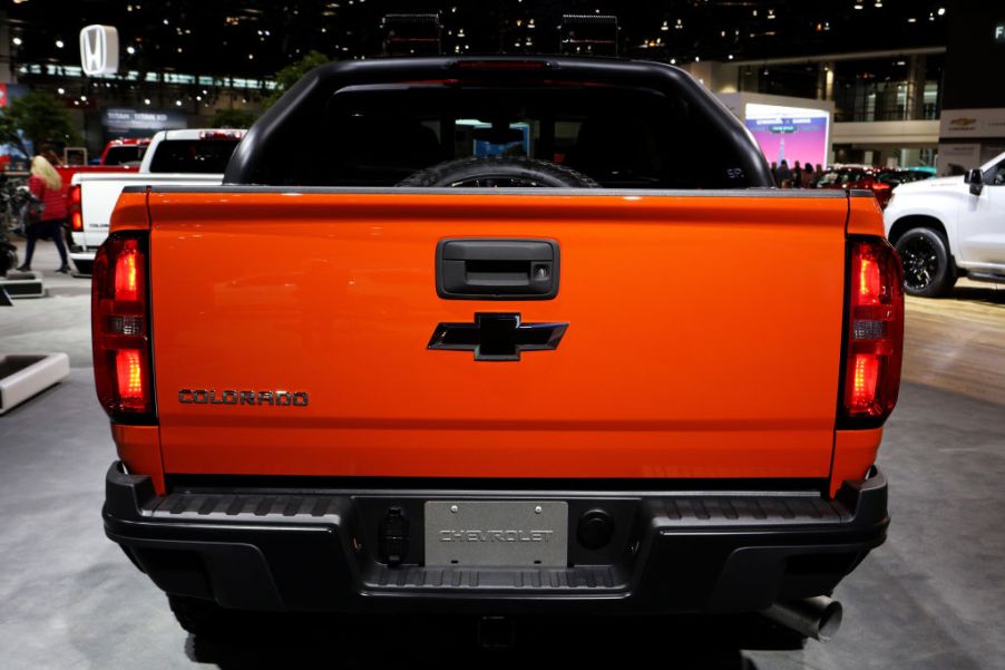 2020 Chevrolet Colorado is on display at the 112th Annual Chicago Auto Show at McCormick Place