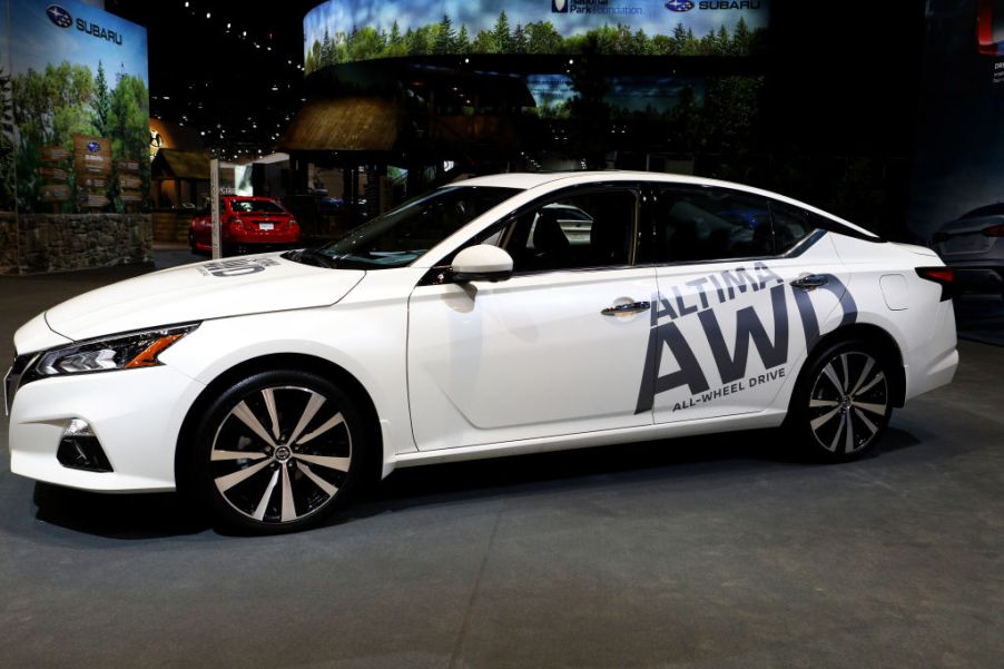 2020 Nissan Altima All Wheel Drive is on display at the 112th Annual Chicago Auto Show