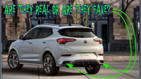 2021 Buick Encore showing exhaust are they real or are they fake?