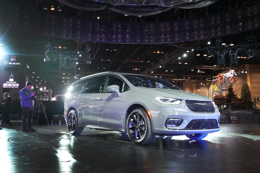 Chrysler shows off the the 2021 Pacifica at the Chicago Auto Show on February 06, 2020 in Chicago, Illinois