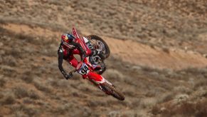 Roczen riding his CRF450R