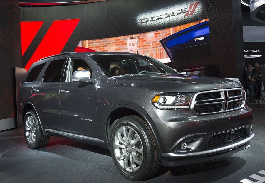 The Dodge Durango is seen on display during the 2017 North American International Auto Show