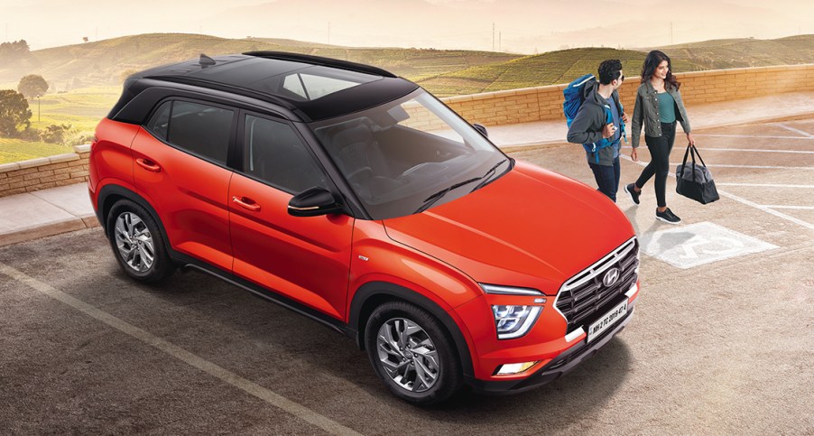 Hyundai Creta parked in parking lot