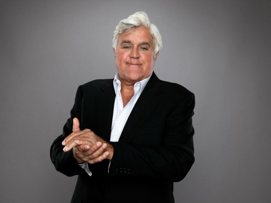 Jay Leno looking at the camera smiling