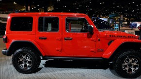 2020 Jeep Wrangler Rubicon is on display at the 112th Annual Chicago Auto Show at McCormick Place