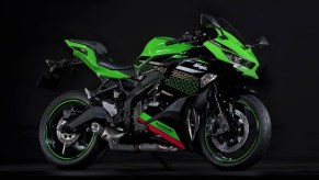 Green Kawasaki Ninja ZX-25R motorcycle