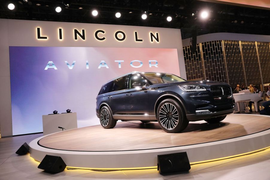 The 2019 Lincoln Aviator SUV is unveiled at the New York International Auto Show