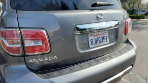 A Nissan Armada in a parking lot