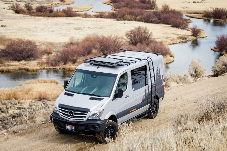 A Sync Vans conversion on a Mercedes Sprinter van