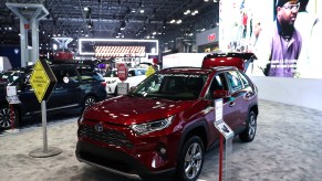 Toyota RAV4 is on display during the New York International Auto Show