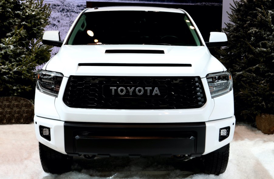 2020 Toyota Tundra TRD Pro is on display at the 111th Annual Chicago Auto Show at McCormick Place