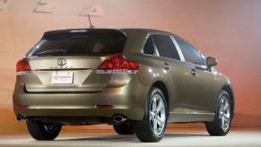 A 2009 Toyota Venza on display at an auto show