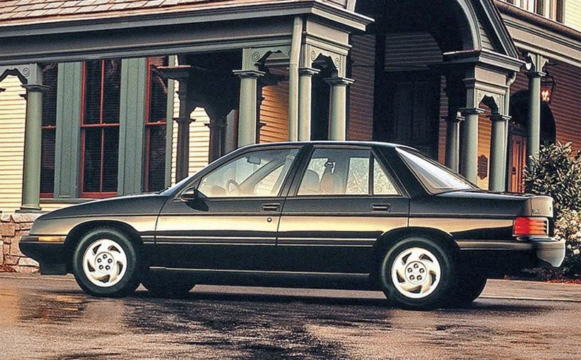 black 1988 chevy corsica