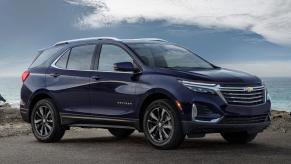 the 2021 Chevy Equinox in an outdoor press photo