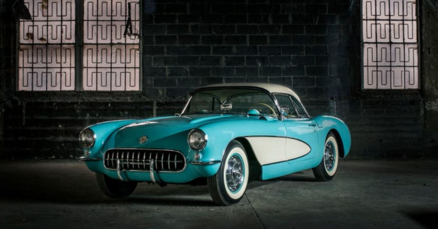 Classic Sky Blue Corvette from the Forgotten Corvette Collection