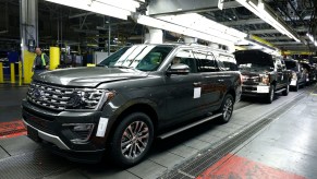 The all-new 2018 Ford Expedition SUV comes off the assembly line at the Ford Kentucky Truck Plant