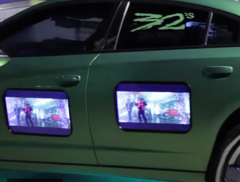 TVs in car doors