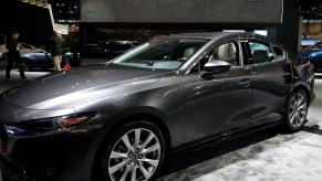 2020 Mazda3 Sedan is on display at the 112th Annual Chicago Auto Show