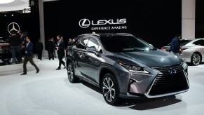 The Lexus LX on display at the New York International Auto Show