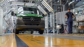 The Sprinter commercial vehicle is built at the Mercedes-Benz AG Ludwigsfelde plant