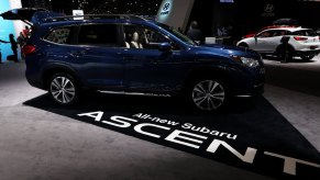 A predecessor of the 2020 Ascent is on display at the 110th Annual Chicago Auto Show