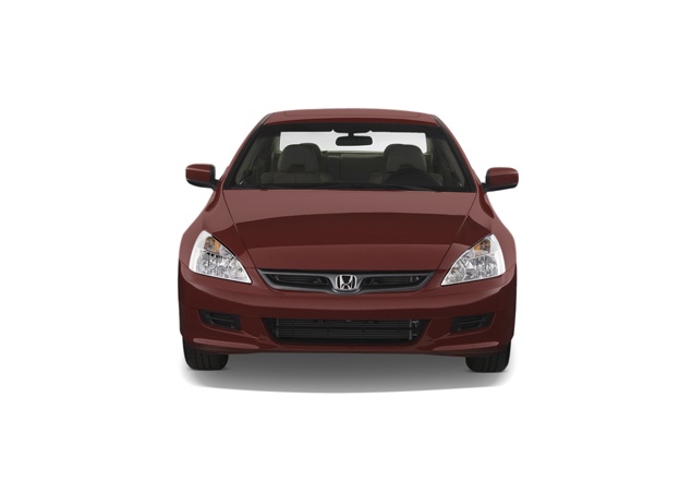 front view of a red 2007 Honda Accord