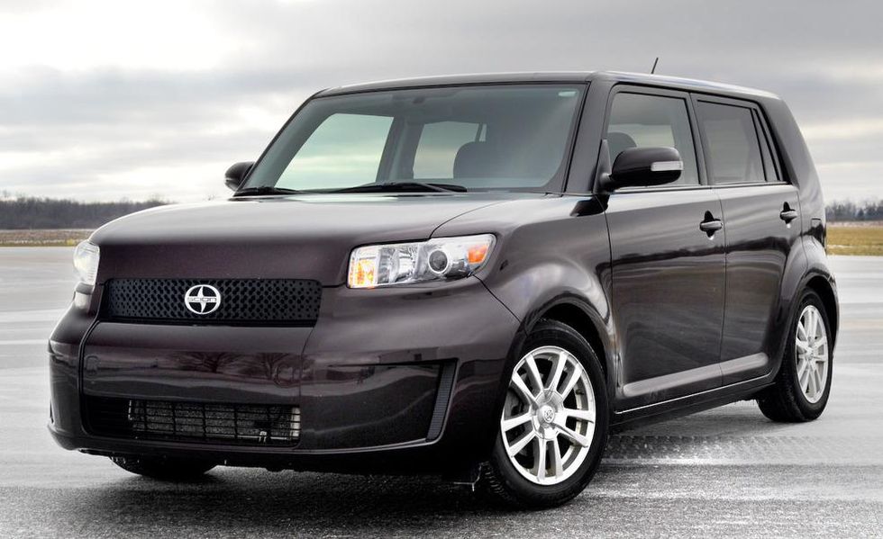 a used Scion xB parked on pavement 