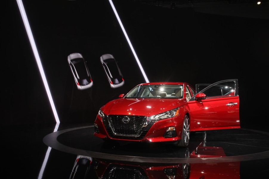 2019 Altima is on display during the New York Autoshow