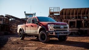 A Ford F-250 Tremor on a jobsite