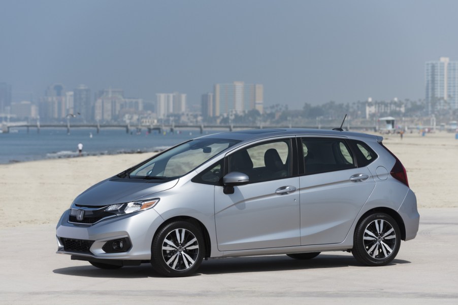 2020 Honda Fit at the beach