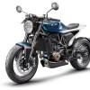 A blue-and-white 2020 Husqvarna Vitpilen 701