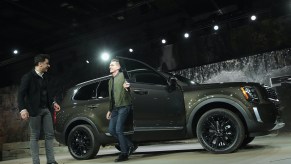 The immediate predecessor of the 2021 Telluride SUV is introduced at the North American International Auto Show (NAIAS)