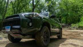 A green 2020 Toyota 4Runner TRD Pro in the forest