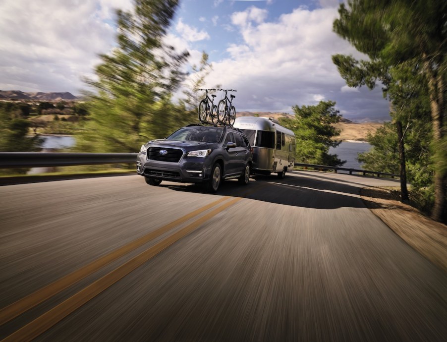 2021 Subaru Ascent hauling an RV