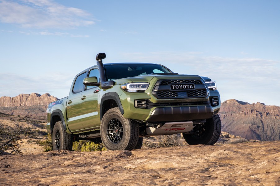 Toyota Tacoma TRD Pro off-roading in dirt