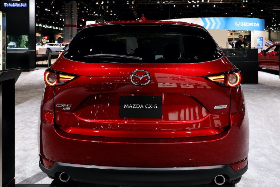 The 2019 Mazda CX-5, perhaps more luxurious than the BMW X1, is on display at the 111th Annual Chicago Auto Show