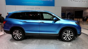 A predecessor to the 2021 Honda Pilot at the 107th Annual Chicago Auto Show.