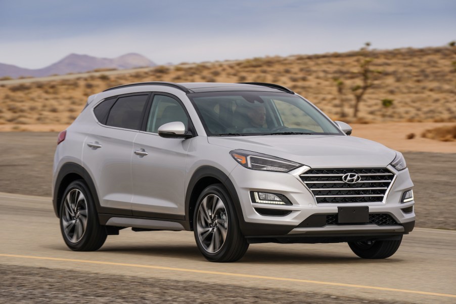 Hyundai Tuscon in the desert