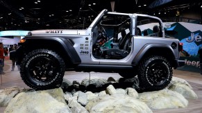 2020 Jeep Wrangler Willy, is on display at the 112th Annual Chicago Auto Show