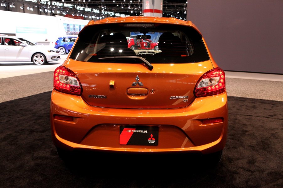 2017 Mitsubishi Mirage GT is on display at the 109th Annual Chicago Auto Show