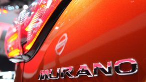 A Nissan Murano on display at an auto show