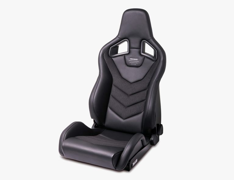 recaro seat against a white backdrop