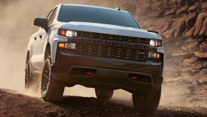 2020 Chevy Silverado Trail Boss off-roading