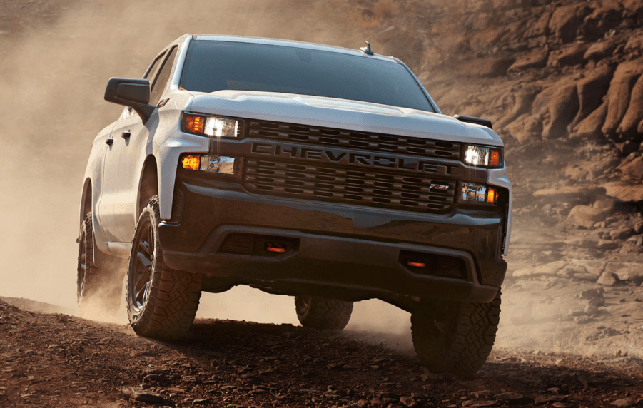 2020 Chevy Silverado Trail Boss off-roading