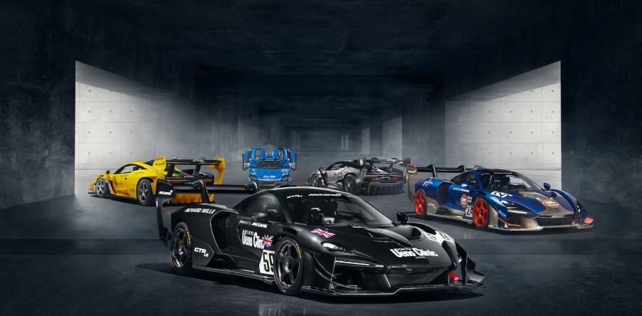 A showcase of the five newest McLaren Senna GTR LM's in their classic McLaren F1 GTR liveries.