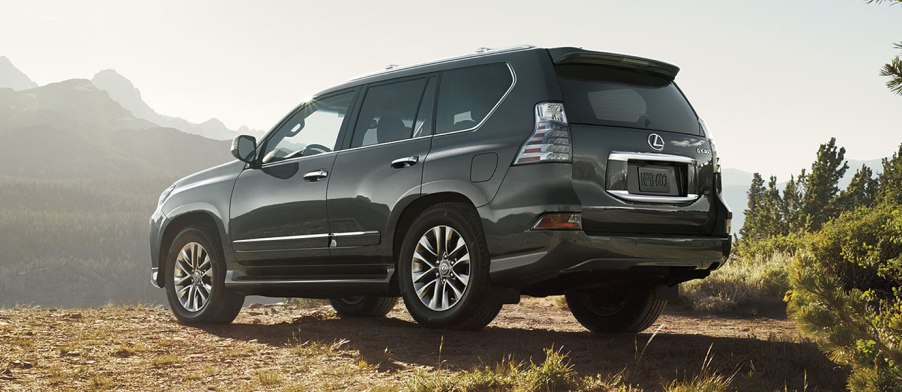 A grey 2020 Lexus GX off-road.