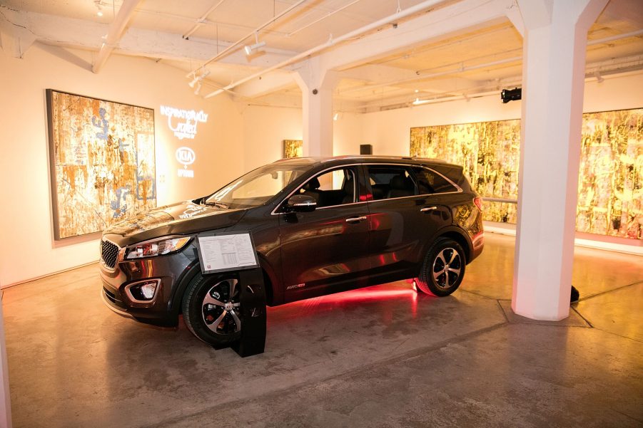 A 2016 Kia Sorento on display