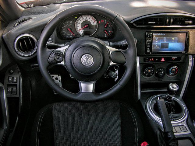 The inside of the 2017 86 features a black interior.